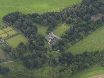 Oblique aerial view of Langley Park House, taken from the N.
