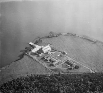 Gibb Hill RAF Air Sea Rescue Base, Kirkcudbright.  Oblique aerial photograph taken facing south-east.