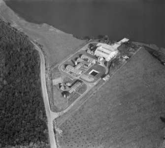Gibb Hill RAF Air Sea Rescue Base, Kirkcudbright.  Oblique aerial photograph taken facing east.