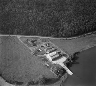 Gibb Hill RAF Air Sea Rescue Base, Kirkcudbright.  Oblique aerial photograph taken facing north.