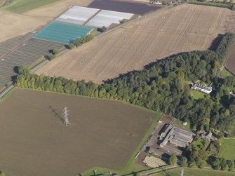 General oblique aerial view of the Drumkilbo estate, centred on Drumkilbo House, taken from the S.