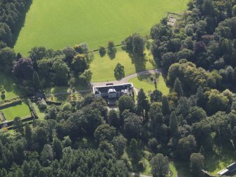 General oblique aerial view of Balnamoon House estate, centred on Balnamoon House, taken from the N.