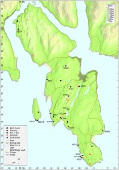 Map - Distribution of sites and artefacts of the Late Bronze Age and Iron Age.