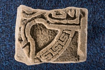 View of fragment of ringed cross slab, Drainie no 4