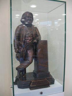 View of statuette of James Young Simpson, in corner of waiting area of gynaecology out-patients in the Simpson Centre for Reproductive Health.