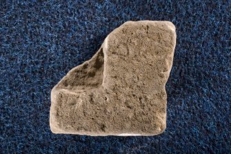 View of reverse of cross-slab fragment, Drainie no 29, displaying socket