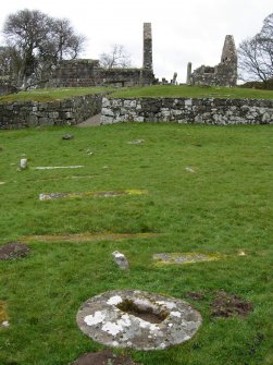 General view of socket-stone from S