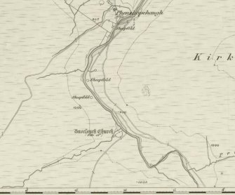 1st edition Ordnance Survey of 1858 Selkirkshire, Sheet XVIII extract