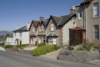 View of 5, 7, 9, 11, 13 and 15 Ardmory Road, Ardbeg, Rothesay, Bute, from SW