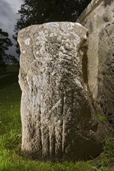 View of Birnie Pictish symbol stone