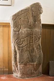 View of Pictish symbol stone