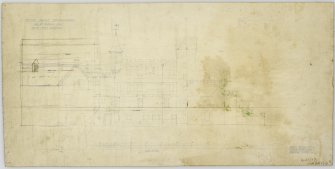 South - West Elevation showing proposed alterations.
Title: 'Hutton Castle Berwickshire For Wm Burrell Esq.  South-West Elevation'