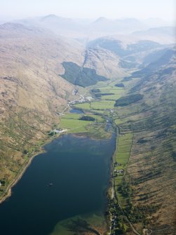 General oblique aerial view looking towards the head of Loch Fyne, with Glen Fyne beyond, taken from the SW.