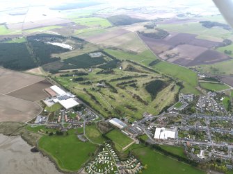Oblique aerial view of Scotscraig Golf Course, taken from the NE.