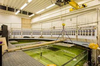 Interior. Curved wave tank building. Curved Wave Tank