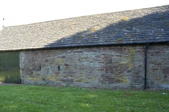 North range of courtyard, detail of site of horse engine.