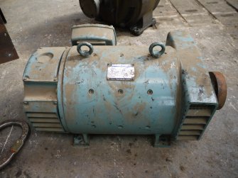 Interior. Main Range. Crane 2 demolition. Motor from Cross Traveller, DC series motor probably dating from 1960s/70s.