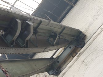 Interior. Main Range. Crane 2 demolition. View of south end of crane.