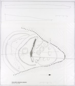 Survey Drawing: Plan of fort showing structures within; Profile of fort.