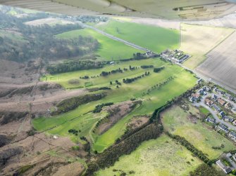 Oblique aerial view of Bishopshire Golf Course, taken from the NNE.