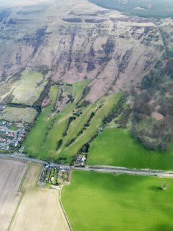 Oblique aerial view of Bishopshire Golf Course, taken from the SSW.