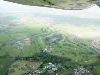 Oblique aerial view of Pitfirrane Golf Course, taken from the E.