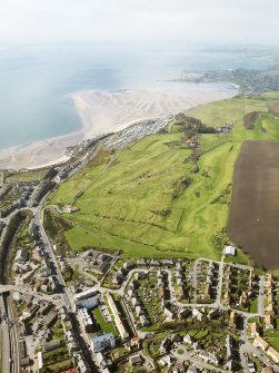 Oblique aerial view of Kinghorn Golf Course, taken from the ENE.