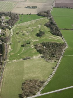 Oblique aerial view of Kingarrock Hickory Golf Course, taken from the W.