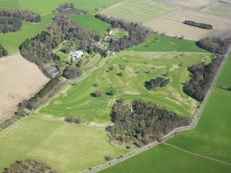 Oblique aerial view of Kingarrock Hickory Golf Course, taken from the SW.