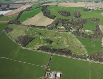 Oblique aerial view of Kingarrock Hickory Golf Course, taken from the SSE.