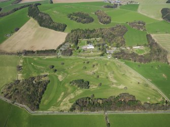 Oblique aerial view of Kingarrock Hickory Golf Course, taken from the S.