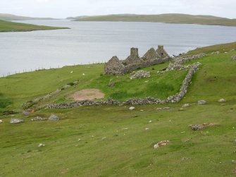 View from NE.
Lee of Houlland, Shetland