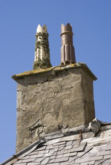 Detail of chimney stack on W range of main block