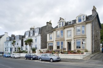 General view of 9, 10, 11, 12 and 13 Argyle Place, Rothesay, Bute, from NE