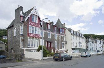 View of 6, 7 and 8 Argyle Place, Rothesay, Bute, from SE