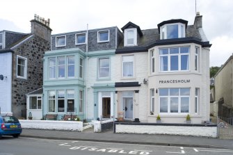 View of 3 and 4 Argyle Place, Rothesay, Bute, from ENE