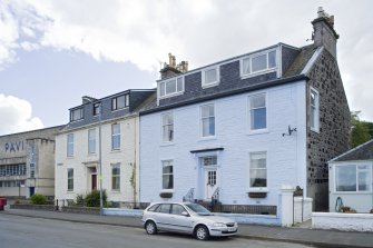 View of 1 and 2 Argyle Place, Rothesay, Bute, from NE