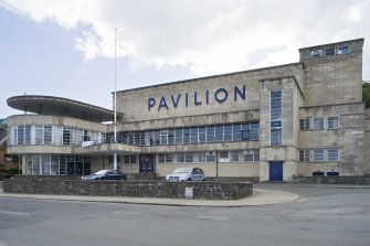 View of Rothesay Pavilion, Argyle Street, Rothesay, Bute, from NE