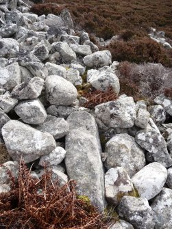 View showing peristalith stones.