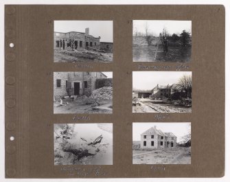 Six album photographs showing the construction of Addistoun House.
PHOTOGRAPH ALBUM NO.145: ADDISTOUN