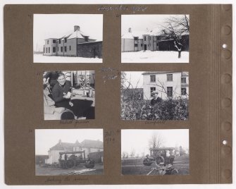 Six album photographs showing Addistoun House, a steamroller and family life
PHOTOGRAPH ALBUM NO.145: ADDISTOUN