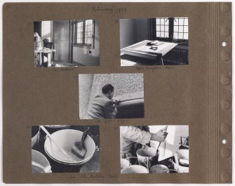 Five album photographs showing decorating work at Addistoun House.
Page titled: 'February 1939'.
PHOTOGRAPH ALBUM NO.145: ADDISTOUN