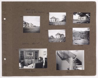 Seven album photographs showing Addistoun House and interior views of the sitting room and stair.
Page titled: 'April 1939. Photos by Olive Sampson'.
PHOTOGRAPH ALBUM NO.145: ADDISTOUN