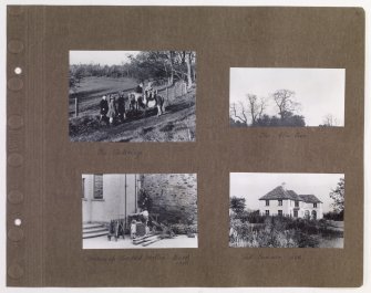 Four album photographs showing life at Addistoun House, including construction of air raid shelter.
PHOTOGRAPH ALBUM NO.145: ADDISTOUN