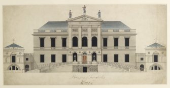 Elevation of Yester House.
Title: Marquis of Tweedales House

