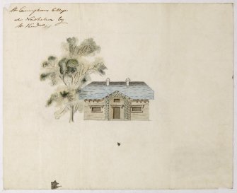 Digital copy of a design for the remodelling of the Eating Room at Sundrum Castle, Ayrshire.
Insc:'Plan and Section of the Window Side of the eating room at Sundrum'
s:'Jn Paterson Archt.'
Annotated on panel above chimneypiece:'1797'
Purchased with the assistance of the Art Fund, 2011.