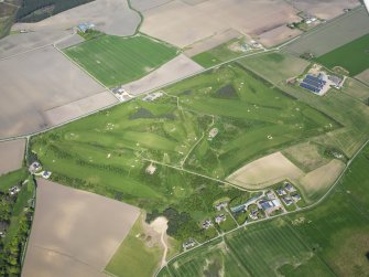 Oblique aerial view of Kinloss Country Golf Course, taken from the S.