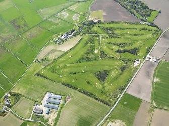 Oblique aerial view of Kinloss Country Golf Course, taken from the NE.