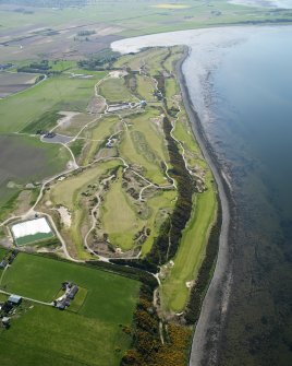 General oblique aerial view of Castle Stuart Golf Course, taken from the NE.