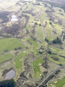 Oblique aerial view of Gleneagles golf courses, taken from the E.